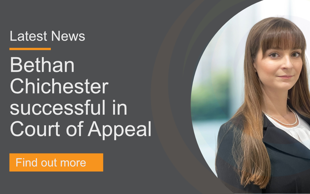 Bethan Chichester successful in Court of Appeal