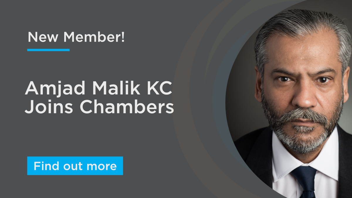 Amjad Malik KC Joins Chambers