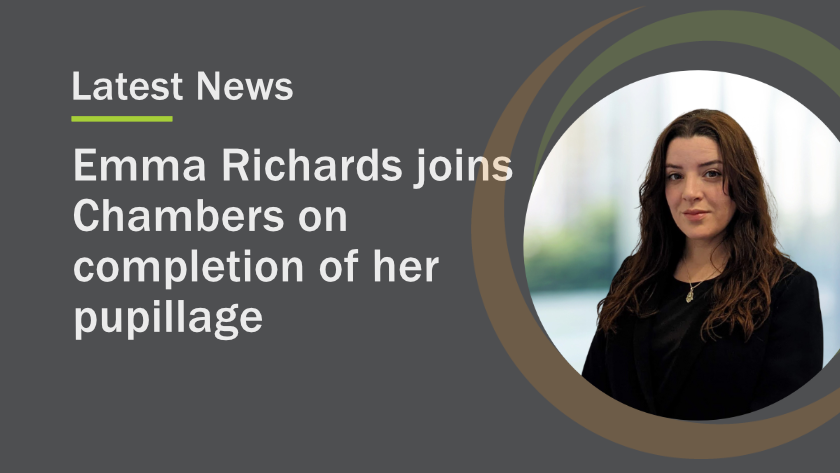 Cornwall Street is delighted to announce that Emma Richards has joined Chambers on completion of her pupillage