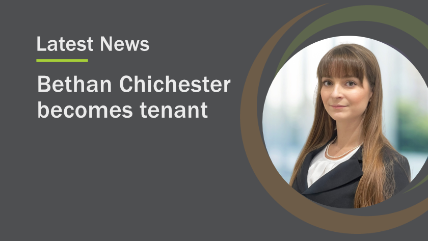 Bethan Chichester becomes tenant