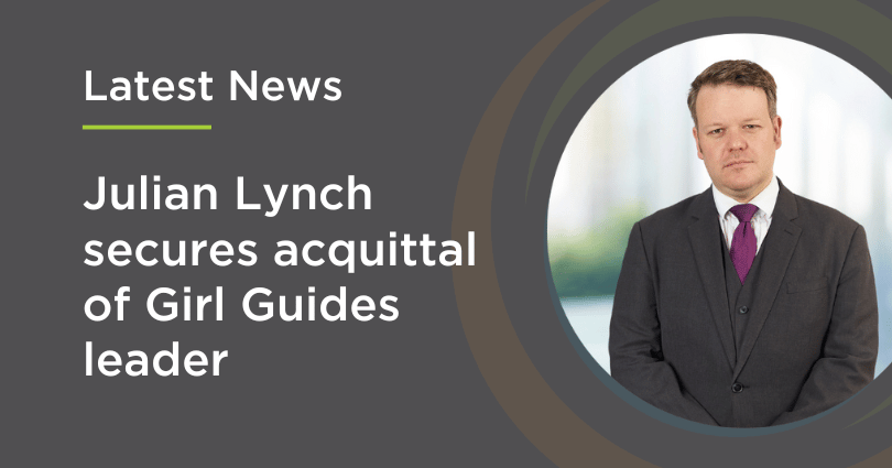 Julian Lynch secures acquittal of Girl Guides leader