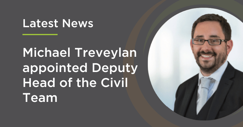 Michael Treveylan appointed Deputy Head of the Civil Team